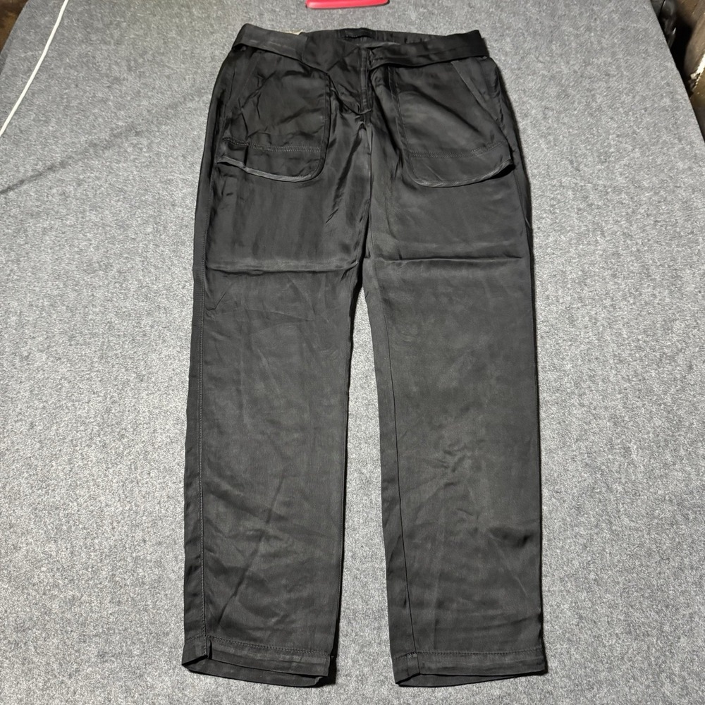 Diesel Black Gold Womens Inside Out Satin Trouser Size‎ 40 US 12 Grunge Goth